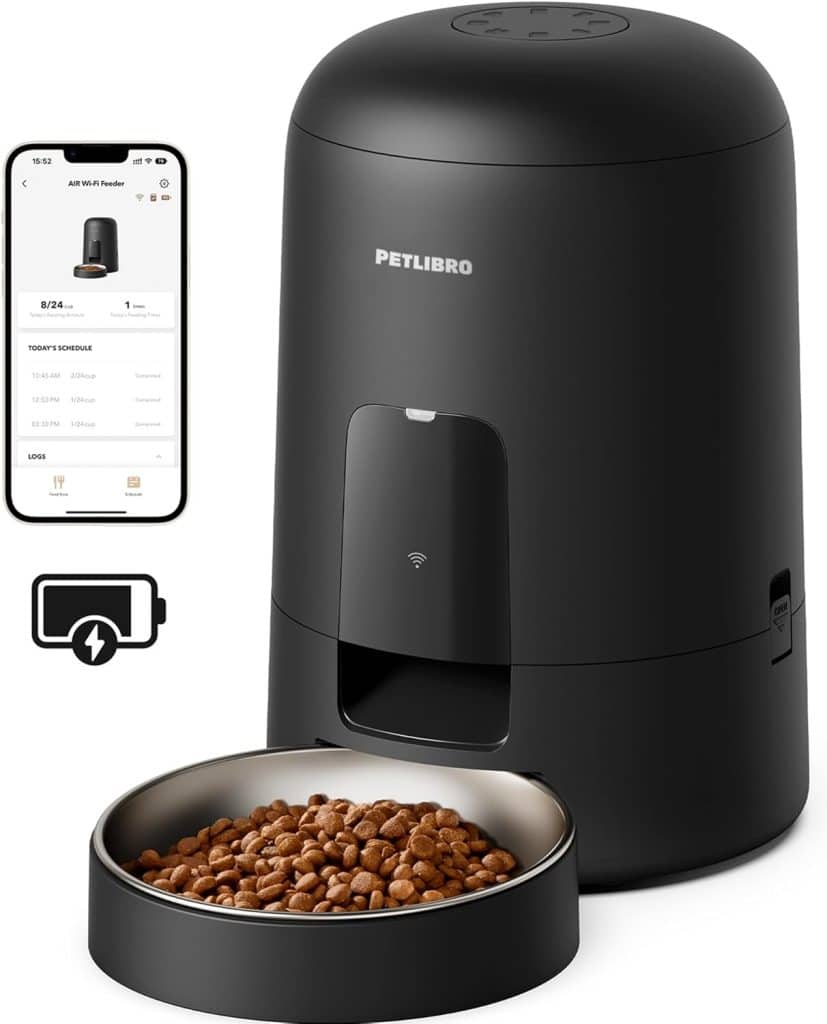 PETLIBRO AIR, distributeur automatique de croquettes sans fil sur batterie