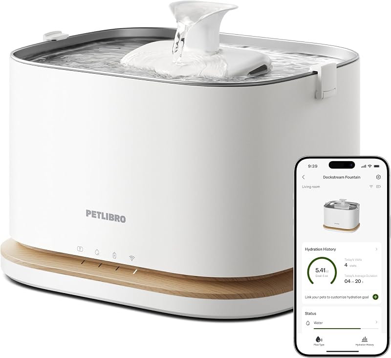 Fontaine à eau PETLIBRO Dockstream 2 sans fil avec son application
