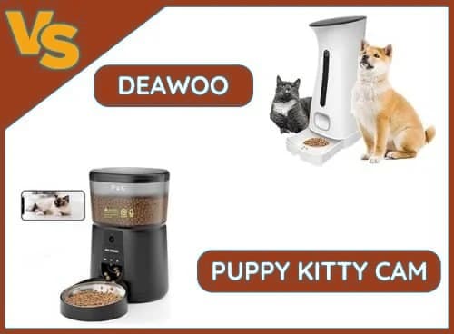 Comparatif détaillé : distributeur de croquettes avec caméra Daewoo Nutrivision501C vs Puppy Kitty